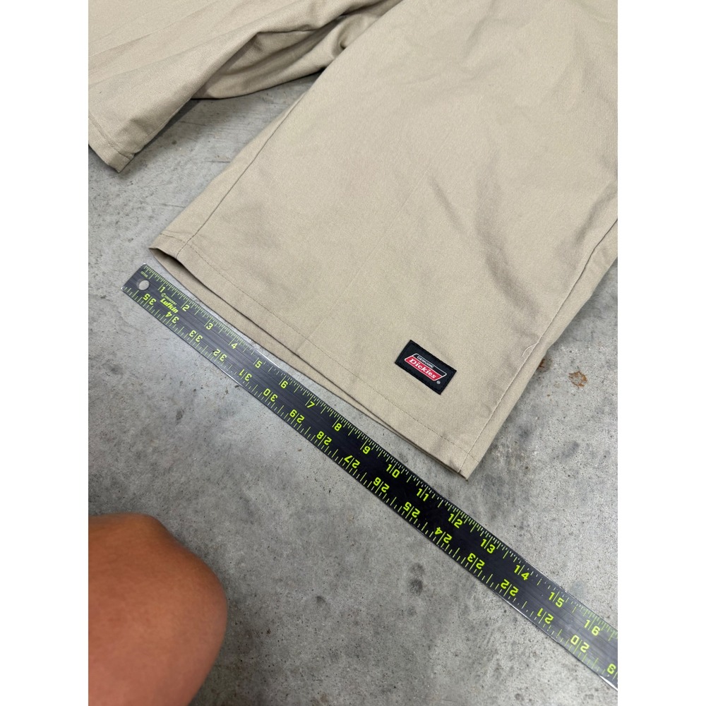 Vintage Genuine Dickies Mens Khaki Shorts Size 30 Baggy Loose Long Y2K - Picture 5 of 8